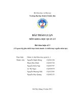 BÀI THUYẾT TRÌNH MÔN KHOA HỌC QUẢN LÝ