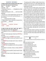 BÀI TẬP UNIT 1 LỚP 11 TIẾNG ANH MỚI