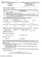 học kì 1 toán 6,7 thạch hà 2018 2019 