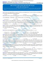 ĐỀ LUYỆN TẬP CUỐI CHUYÊN ĐỀ (90 phút)  GIÁO VIÊN: ĐỖ NGỌC HÀ