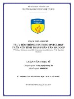 Truy hồi thông tin theo ontology trên nền tính toán phân tán hadoop 