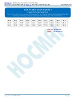 ĐÁP án đề LUYỆN tập số 1 