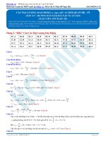 CÁC đại LƢỢNG DAO ĐỘNG x, v(p), a(f) và mối QUAN hệ   p2 