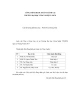 Ứng dụng một số phương pháp khai thác dữ liệu để dự đoán kết quả tốt nghiệp 