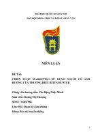 CHIẾN LƯỢC MARKETING SỬ DỤNG NGƯỜI CÓ ẢNH HƯỞNG CỦA THƯƠNG HIỆU BITI’S HUNTER