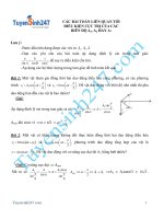 Các bài toán liên quan tới điều kiện cực trị của các biên độ a1, a2 hay a 