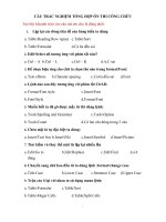 Bộ câu hỏi tin học văn phòng ôn thi công chức