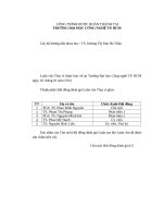 Xây dựng mô hình hệ thống thông tin kế toán trong các trường cao đẳng công lập trên địa bàn tp hồ chí minh 