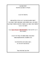 Bồi dưỡng năng lực vận dụng kiến thức vào thực tiễn cho học sinh thông qua tổ chức dạy học nhóm chương động lực học chất điểm  vật lí 10 trung học phổ thông (tt) 