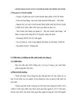 Lập kế hoạch sản xuất và kinh doanh sản phẩm tân dược 