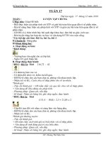 Giáo án lớp 1 năm 2018 2019 cô DIỆU vân tuần 17 