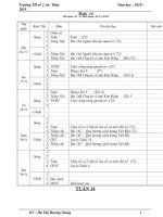 Giáo án lớp 1 năm 2018 2019 cô GIANG tuần 14 