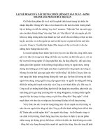 Lập kế hoạch và xây dựng chuỗi liên kết sản xuất – kinh doanh sản phẩm thủy hải sản 