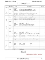 Giáo án lớp 1 năm 2018 2019 cô GIANG tuần 13 