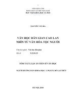 Văn học dân gian cao lan nhìn từ văn hóa tộc người tt 