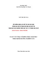 Bồi dưỡng năng lực hợp tác cho học sinh thông qua việc sử dụng mô hình học hợp tác trong dạy học chương điện học vật lý 9 trung học cơ sở (tt) 
