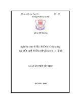 Nghiên cứu đặc điểm lâm sàng và kết quả điều trị glôcôm ác tính