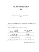 Ứng dụng một số phương pháp khai thác dữ liệu để dự đoán kết quả tốt nghiệp 