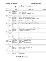 Giáo án lớp 1 năm 2018 2019 cô GIANG tuần 16 