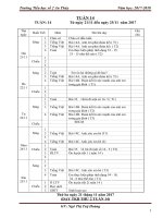 Giáo án lớp 1 năm 2018 2019 cô HOÀNG tuần 14 