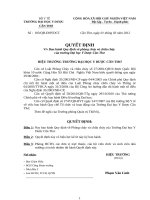 quy đinh phòng cháy chữa cháy