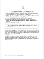 CÁCH ĐỔI SANG CÂU NGHI VẤN