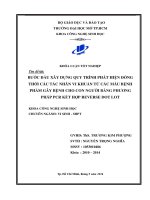 Bước đầu xây dựng quy trình phát hiện đồng thời các tác nhân vi khuẩn từ các mẫu bệnh phẩm gây bệnh cho con người bằng phương pháp PCR kết hợp reverse dot lot  