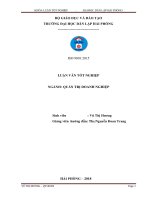 Một số biện pháp nhằm đẩy nhanh tốc độ tiêu thụ tại công ty TNHH thương mại duy tùng 