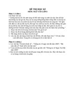 đề thi ngữ văn 8 học kì I