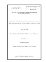 The role of growth and income distribution in poverty reduction the case of the south eastern asian countries 