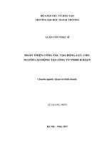 luận văn HOÀN THIỆN CÔNG TÁC TẠO ĐỘNG LỰC CHO NGƯỜI LAO ĐỘNG TẠI CÔNG TY TNHH ICRAZY