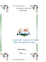 GIÁO DỤC KỸ NĂNG SỐNG QUA MÔN NGỮ VĂN 6