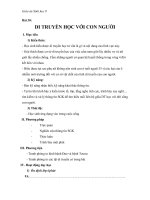 Giáo án Sinh học 9 bài 30: Di truyền học với người