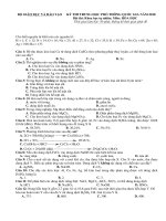 ĐỀ TỰ LUYỆN SỐ 5 + ĐÁP ÁN CHI TIẾT