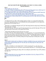 BÀI TẬP CHUYÊN ĐỀ CHUYỂN HÓA VẬT CHẤT VÀ NĂNG LƯỢNG