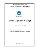 Tìm hiểu thực trạng và đề xuất giải pháp khai thác phát triển du lịch đối với tháp bà   lễ hội tháp bà ở nha trang, khánh hòa   