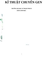 kĩ thuật chuyển gen