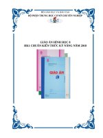 Giáo án hình học 8 HK1 chuẩn kiến thức kỹ năng năm 2018