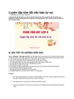 Luyện tập tóm tắt văn bản tự sự