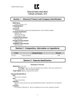 Material safety data sheet