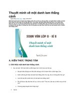 Thuyết minh về một danh lam thắng cảnh