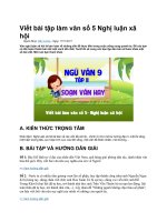 Viết bài tập làm văn số 5 nghị luận xã hội