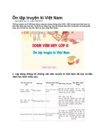 Ôn tập truyện kí việt nam