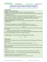 CHỦ ĐỀ 1. ĐẠI CƯƠNG VỀ SÓNG CƠ HỌC