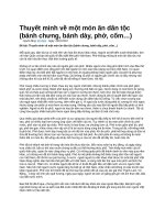 Thuyết minh về một món ăn dân tộc