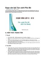 Soạn văn bài tức cảnh pác bó