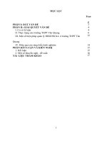 SKKN 2018 quản lý hoạt động ngoài giờ lên lớp ở trường THPT tân quang