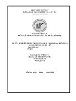 bài thu hoạch diễn an số 07 hoàn chỉnh