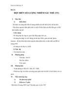 Giáo án Sinh học 9 bài 24: Đột biến số lượng nhiễm sắc thể (tiếp theo)