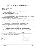 Giáo án Sinh học 9 bài 5: Lai hai cặp tính trạng (tiếp theo)